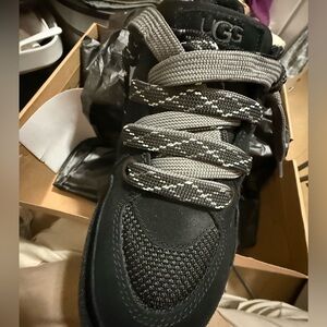 UGG Black and Gray Lace-Up Sneaker Boot